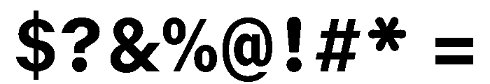 GTMechanikSemi Heavy Font OTHER CHARS