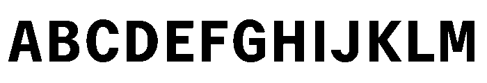 GTMechanikSemi Heavy Font UPPERCASE