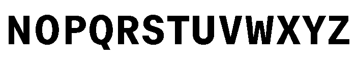 GTMechanikSemi Heavy Font UPPERCASE