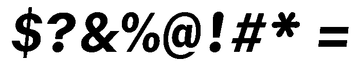 GTMechanikSemi HeavyOblique Font OTHER CHARS