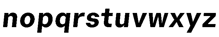 GTMechanikSemi HeavyOblique Font LOWERCASE