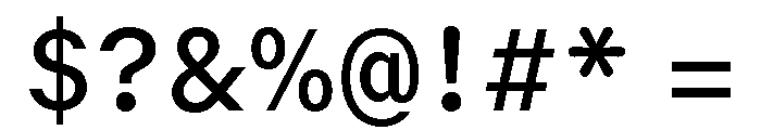 GTMechanikSemi Medium Font OTHER CHARS