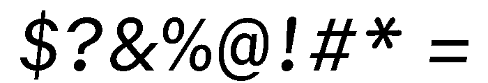 GTMechanikSemi RegularOblique Font OTHER CHARS