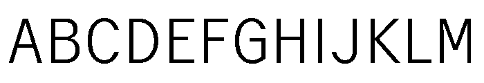 GTMechanikSemi Thin 2 Font UPPERCASE