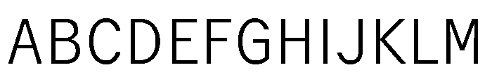 GTMechanikSemi Thin Font UPPERCASE