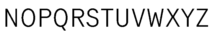 GTMechanikSemi Thin Font UPPERCASE