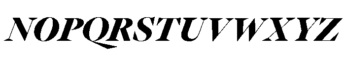 GTPantheonDisplay BlackItalic 2 Font UPPERCASE