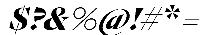 GTPantheonDisplay BlackItalic Font OTHER CHARS