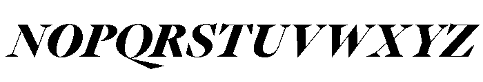 GTPantheonDisplay BlackItalic Font UPPERCASE