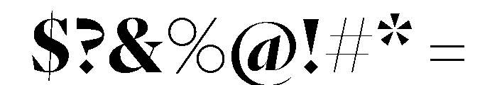GTPantheonDisplay Bold Font OTHER CHARS