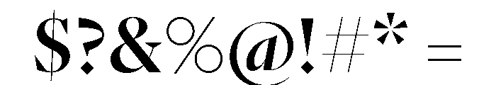 GTPantheonDisplay Medium Font OTHER CHARS