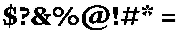 GTPantheonMicro Black Font OTHER CHARS