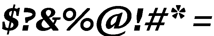 GTPantheonMicro BlackItalic 2 Font OTHER CHARS