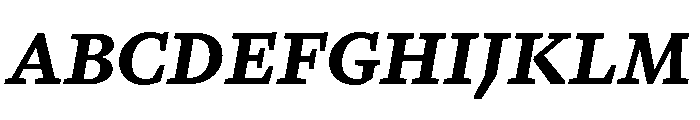 GTPantheonMicro BlackItalic 2 Font UPPERCASE