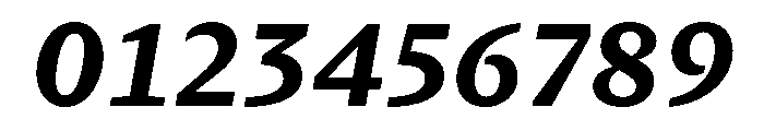 GTPantheonMicro BlackItalic Font OTHER CHARS