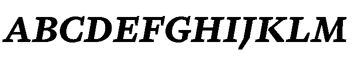 GTPantheonMicro BlackItalic Font UPPERCASE