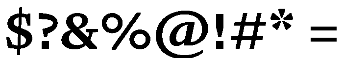 GTPantheonMicro Bold Font OTHER CHARS