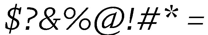 GTPantheonMicro LightItalic 2 Font OTHER CHARS