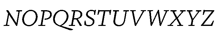 GTPantheonMicro LightItalic 2 Font UPPERCASE