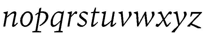 GTPantheonMicro LightItalic 2 Font LOWERCASE