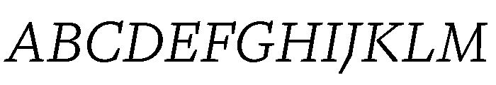GTPantheonMicro LightItalic Font UPPERCASE