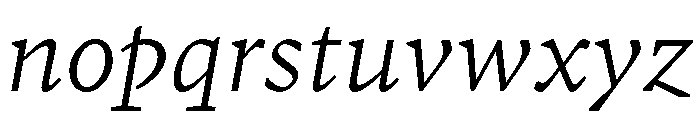 GTPantheonMicro LightItalic Font LOWERCASE