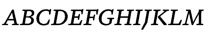 GTPantheonMicro MediumItalic Font UPPERCASE
