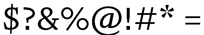 GTPantheonMicro Regular Font OTHER CHARS