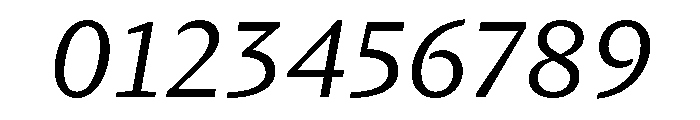 GTPantheonMicro RegularItalic Font OTHER CHARS