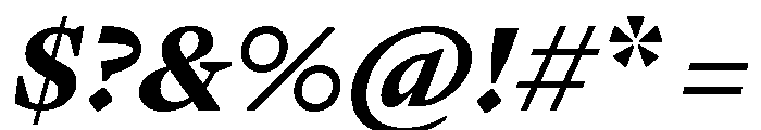 GTPantheonText BlackItalic 2 Font OTHER CHARS