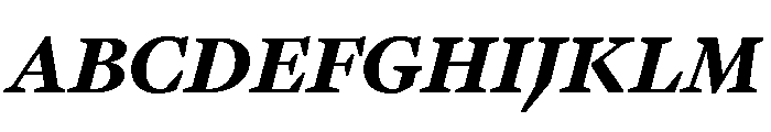GTPantheonText BlackItalic 2 Font UPPERCASE