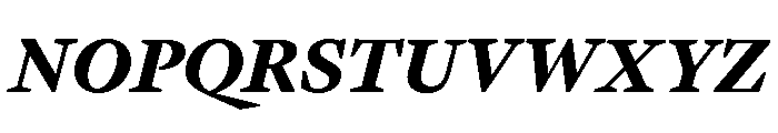 GTPantheonText BlackItalic 2 Font UPPERCASE