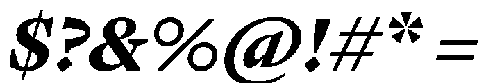 GTPantheonText BlackItalic Font OTHER CHARS