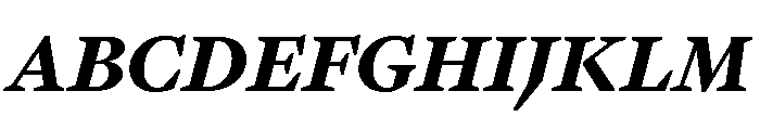 GTPantheonText BlackItalic Font UPPERCASE