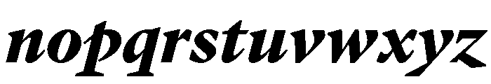 GTPantheonText BlackItalic Font LOWERCASE