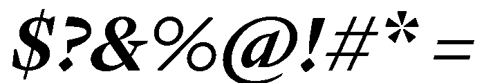 GTPantheonText BoldItalic 2 Font OTHER CHARS