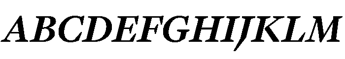 GTPantheonText BoldItalic 2 Font UPPERCASE