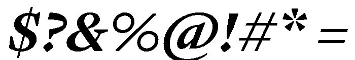 GTPantheonText BoldItalic Font OTHER CHARS