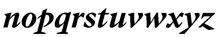 GTPantheonText BoldItalic Font LOWERCASE