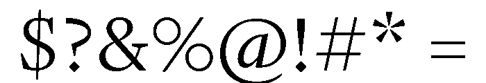 GTPantheonText Light 2 Font OTHER CHARS