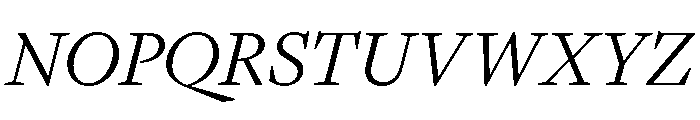 GTPantheonText LightItalic Font UPPERCASE