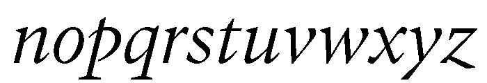 GTPantheonText LightItalic Font LOWERCASE