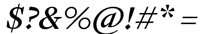 GTPantheonText MediumItalic 2 Font OTHER CHARS