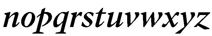 GTPantheonText MediumItalic 2 Font LOWERCASE