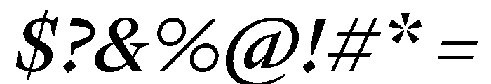 GTPantheonText MediumItalic Font OTHER CHARS