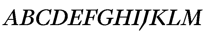 GTPantheonText MediumItalic Font UPPERCASE