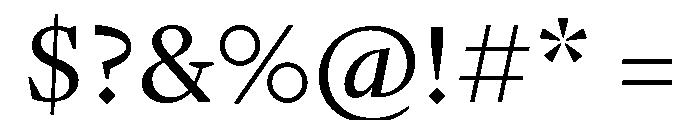 GTPantheonText Regular Font OTHER CHARS