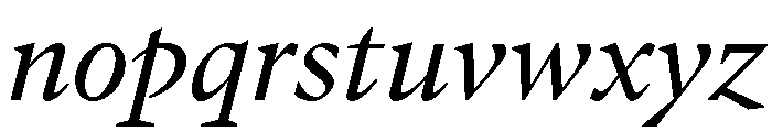 GTPantheonText RegularItalic 2 Font LOWERCASE