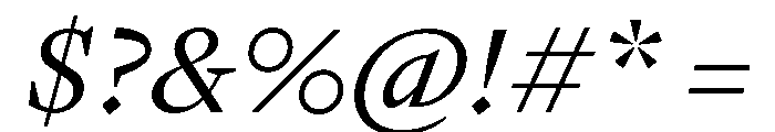 GTPantheonText RegularItalic Font OTHER CHARS