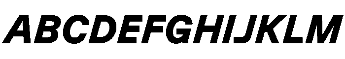 GTPlanar Italic15Black 2 Font UPPERCASE